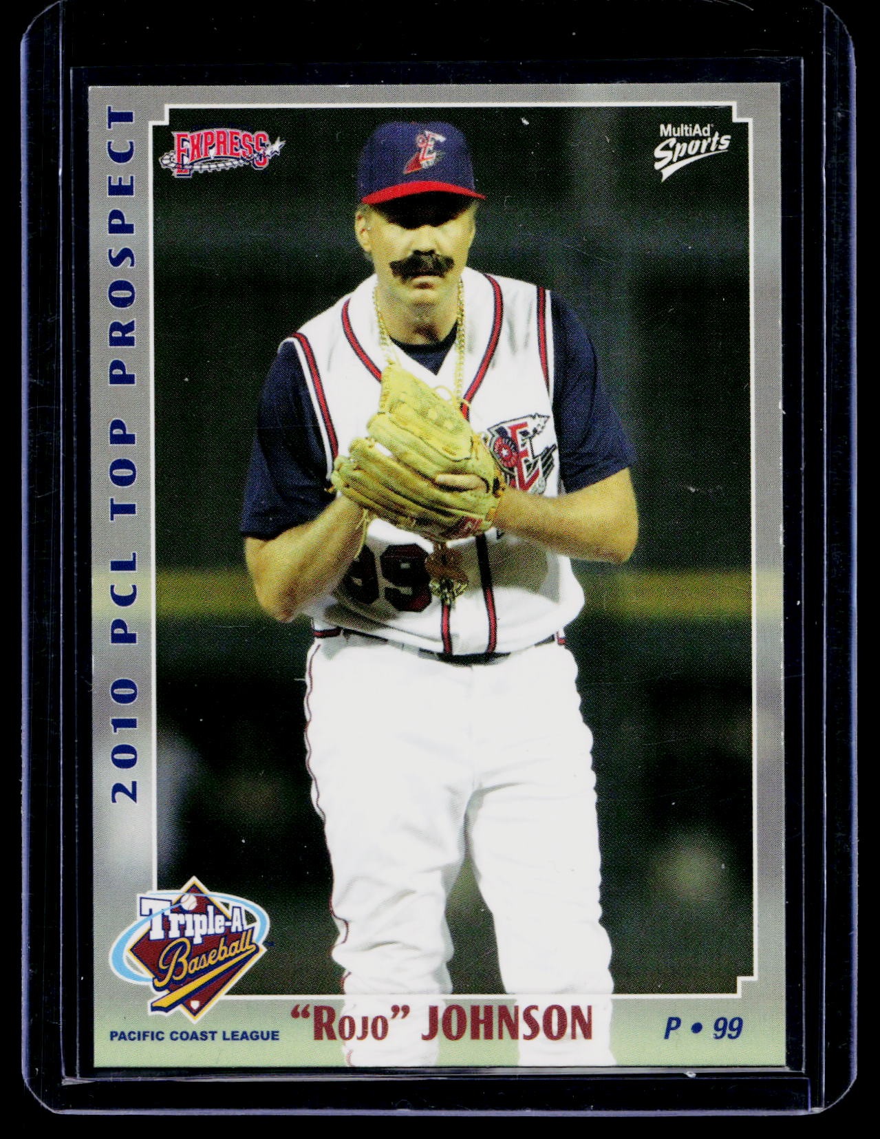 2010 MultiAd Sports PCL Top Prospects 26 Rojo Johnson Will Ferrell Baseball Card