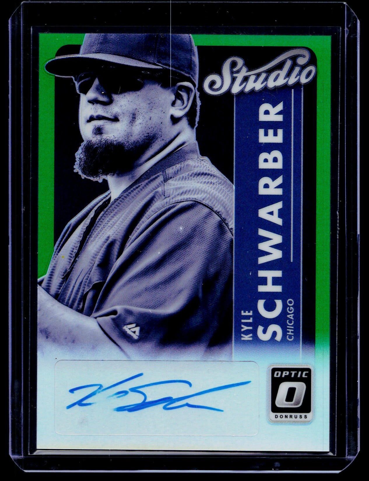 2017 Optic Studio Kyle Schwarber Green Auto /5