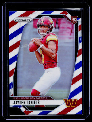 Panini 2024 Prizm Jayden Daniels RC #347 Red White & Blue Prizm