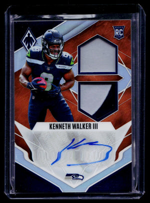 2022 Panini Phoenix Kenneth Walker III Rookie Auto Patch /125 RPA