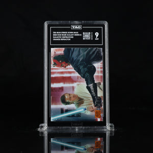 2025 Topps Chrome Star Wars Galaxy Obi-Wan Kenobi Strikes Down Darth Maul /25 TAG 9