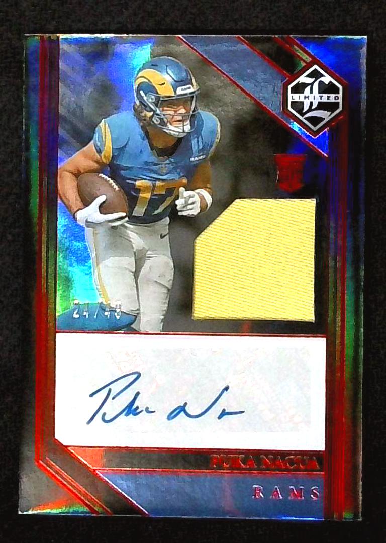 2024 Panini Limited Puka Nacua Rookie Patch Auto RPA /49