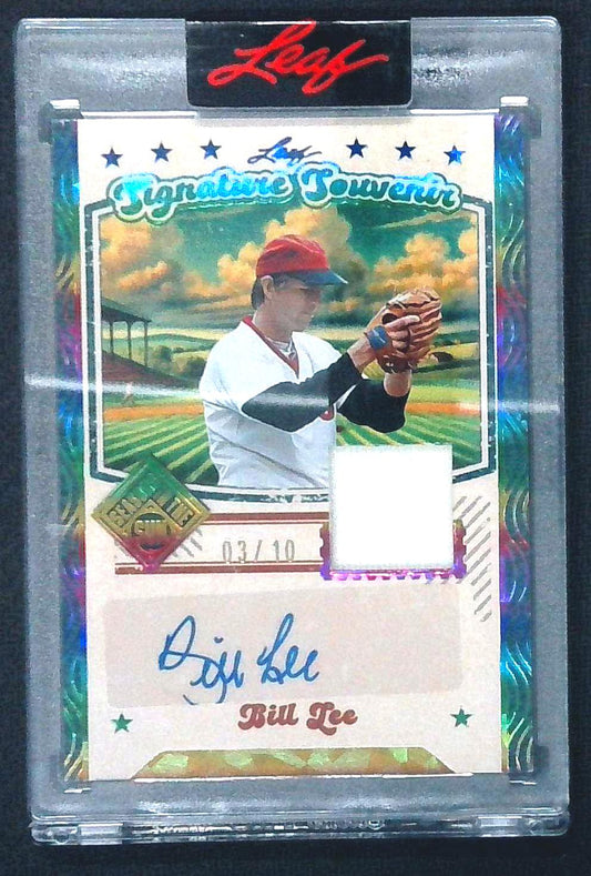 2025 Leaf Seasons In The Sun Baseball BILL LEE Patch Auto Signature Souvenir /10