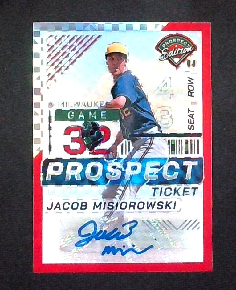 2024 Panini Prospect Edition Red Power Jacob Misiorowski 65/99 Auto