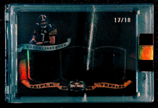 2009 Topps Triple Threads Ben Roethlisberger 3x Jersey Relic /18