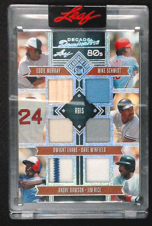 Mike Schmidt Eddie Murray 2025 Leaf Seasons In The Sun Decade Of Dominators 5/6