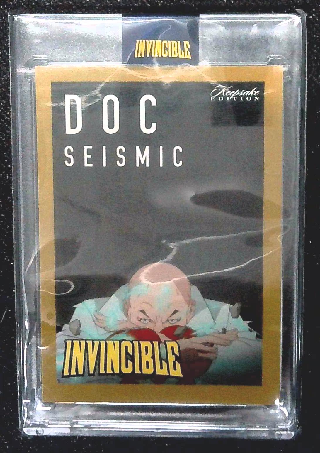 2025 Keepsake Invincible Doc Seismic Hand Numbered Gold 4/10