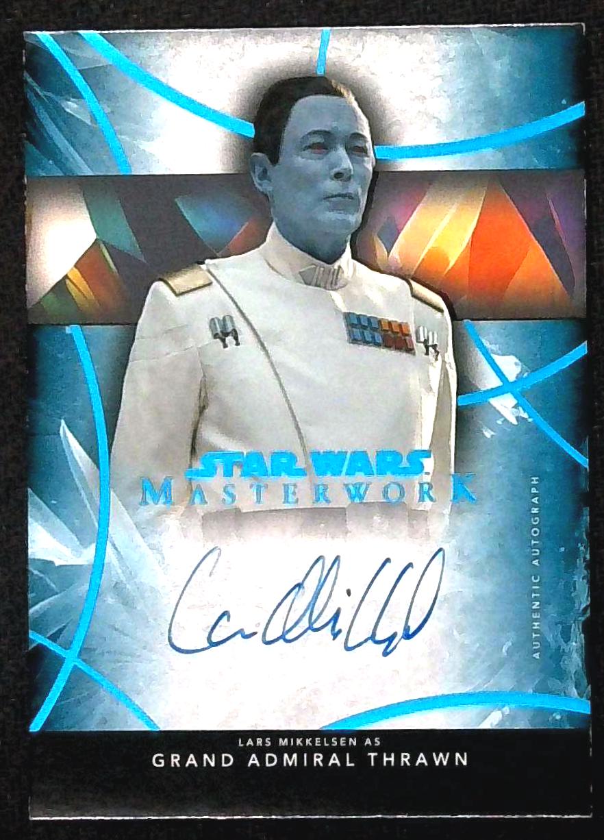 2024 Star Wars Masterwork Grand Admiral Thrawn Auto Lars Mikkelsen Blue /99