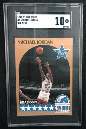 1990 Hoops Michael Jordan ALL-STAR #5 SGC 10 GEM MINT