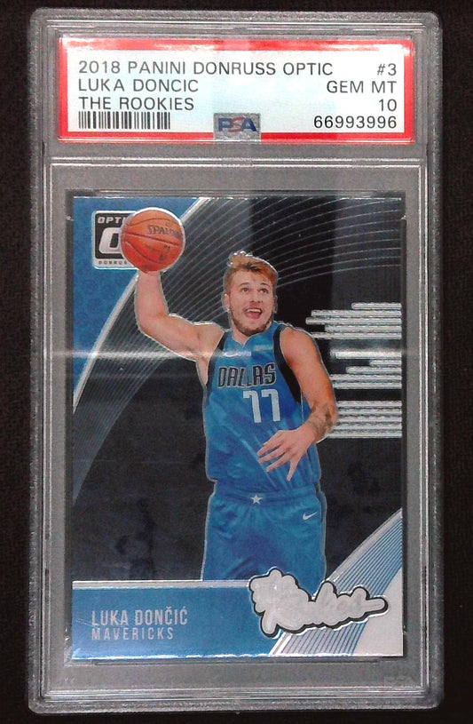2018 Donruss Optic The Rookies #3 Luka Doncic Mavericks RC PSA 10 GEM MINT