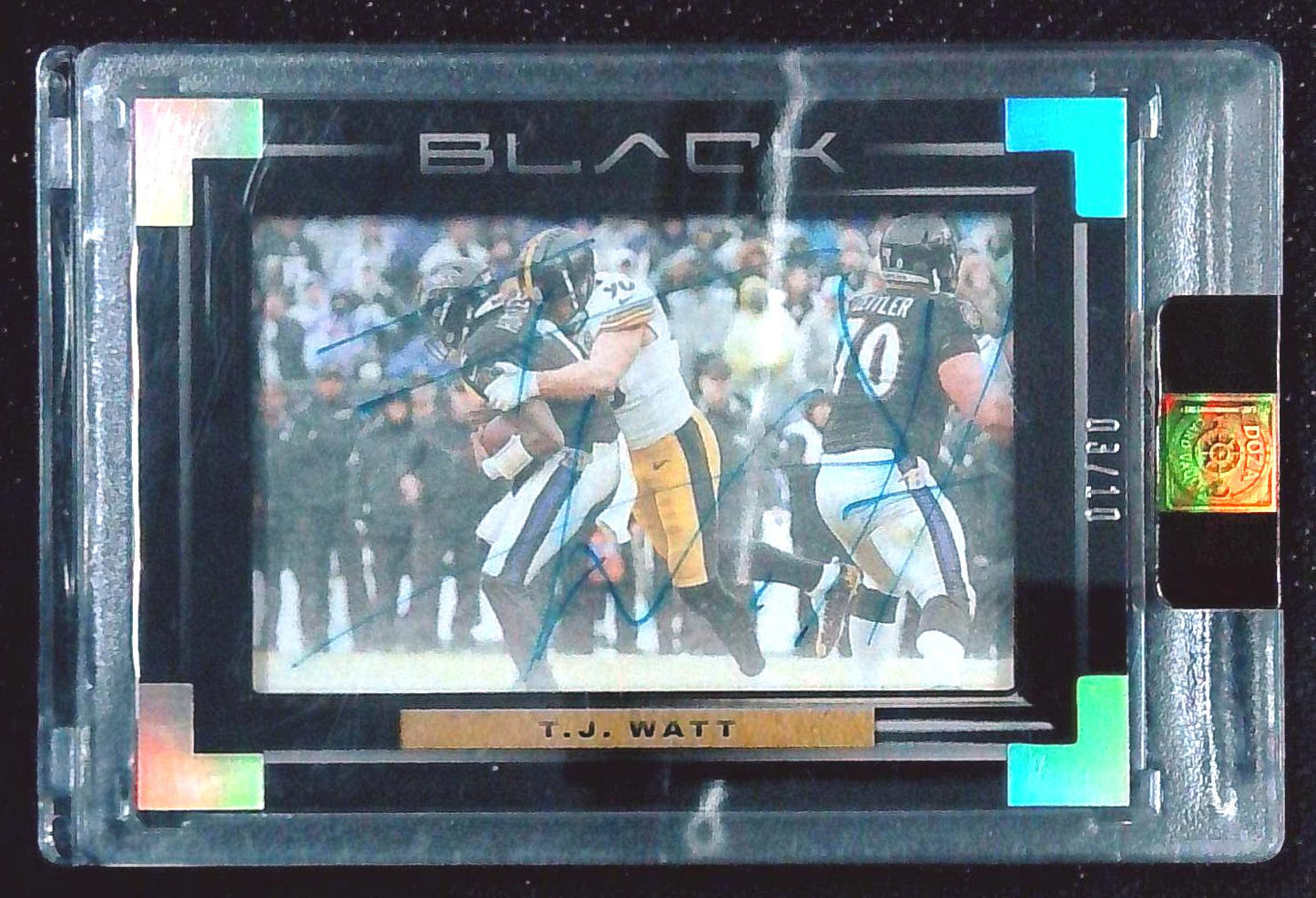 2022 Panini Black Football T.J. Watt Auto /10
