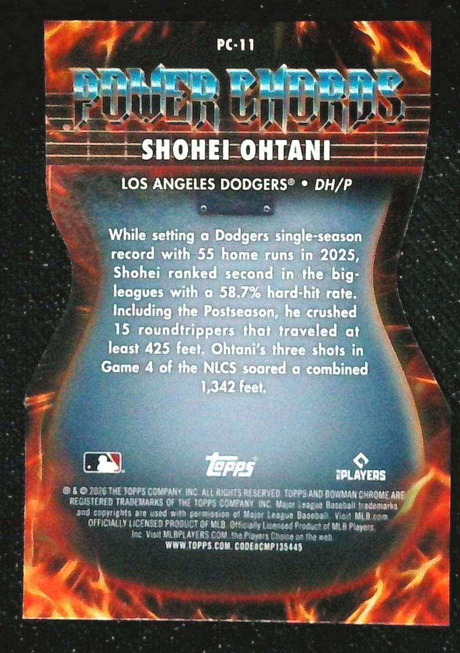 2026 Bowman Power Chords Die Cut Shohei Ohtani