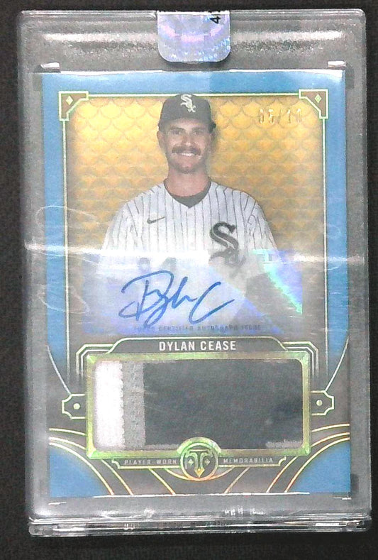 2022 Topps Triple Threads Single Jumbo Relic Dylan Cease JUMBO JERSEY AUTO /10
