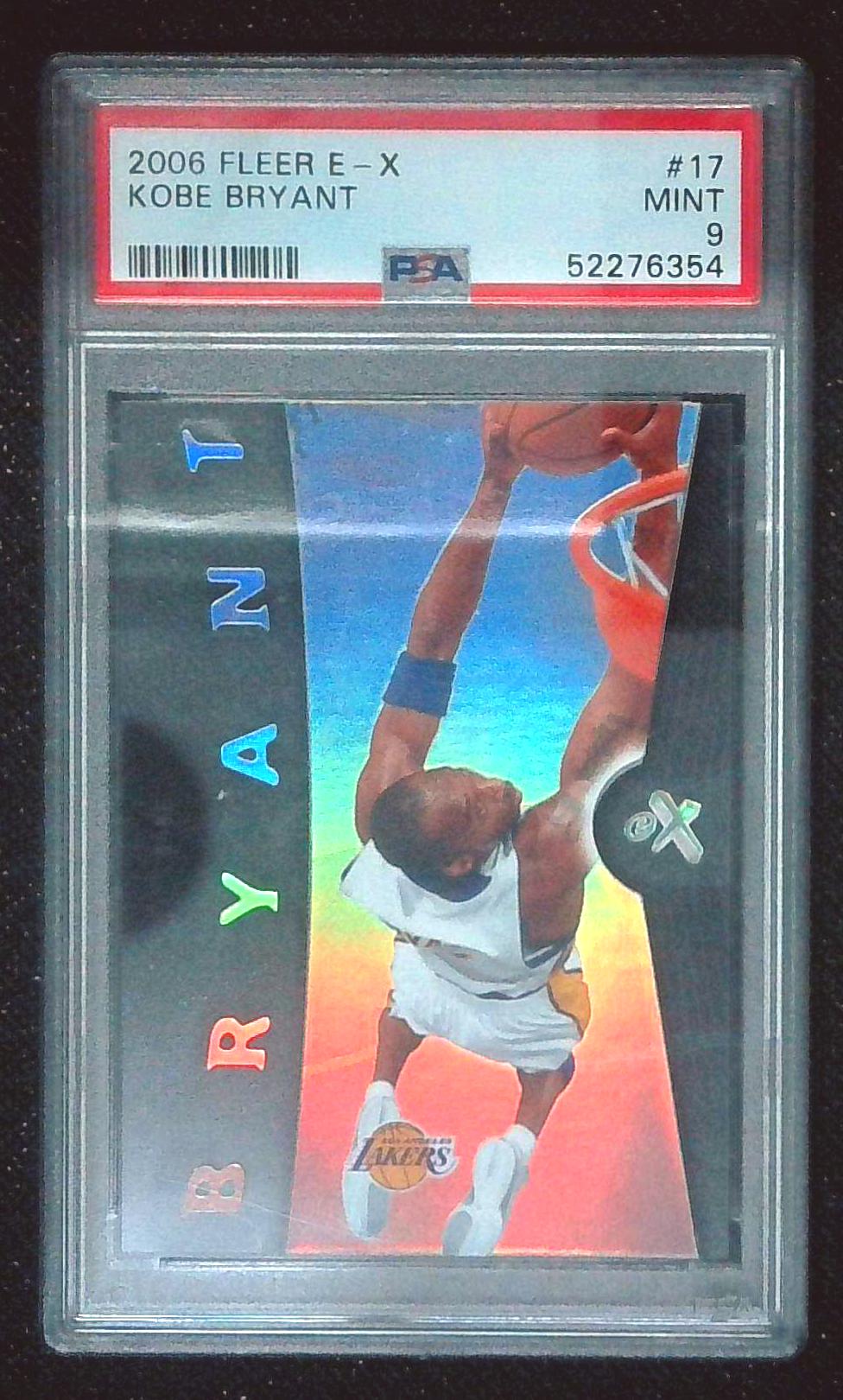 2006-07 Fleer E-X Kobe Bryant PSA 9 #17 LA Lakers Los Angeles Acetate