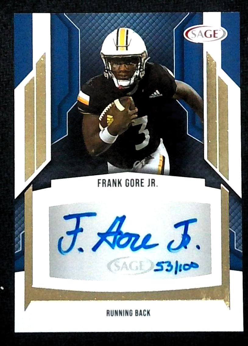 2024 Sage Frank Gore jr. Auto /100