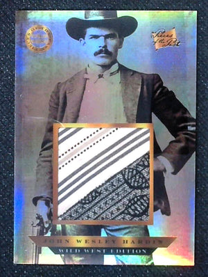 2025 Pieces of the Past Wild West Fabric Relic #738 John Wesley Hardin