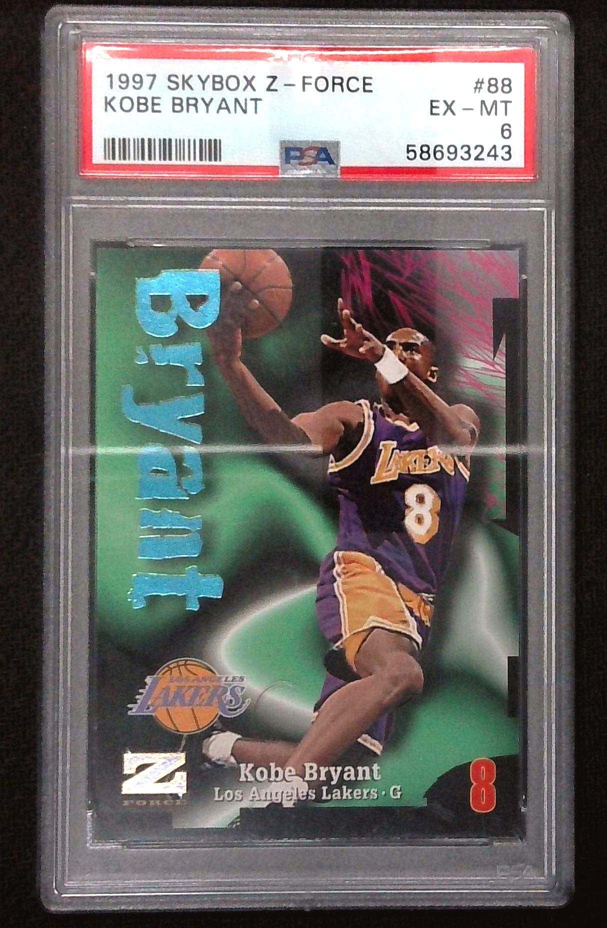 1997 SKYBOX Z-FORCE #88 KOBE BRYANT PSA 6