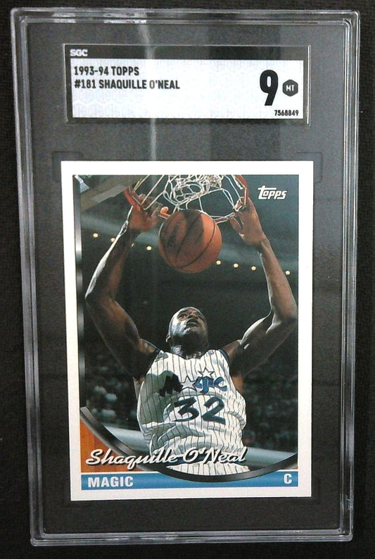 1993 Topps Shaquille O' Neal #181 SGC 9 MINT