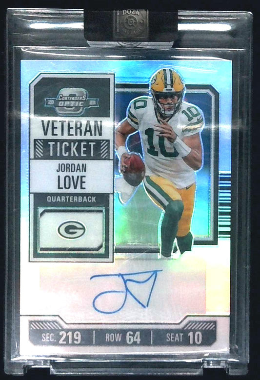 2023 Contenders Optic Jordan Love Veteran Ticket Auto /50