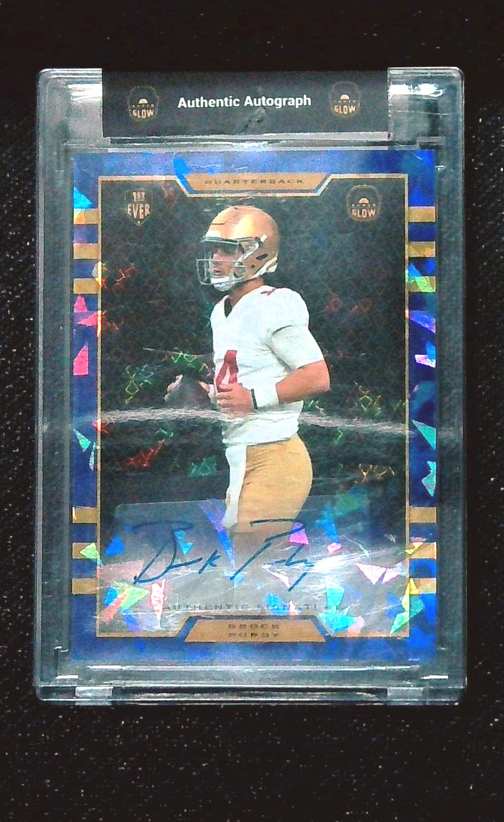 1/1 🔥 1st EVER 2022 BROCK PURDY ROOKIE AUTOGRAPH PURPLE RC Auto 1 of 1