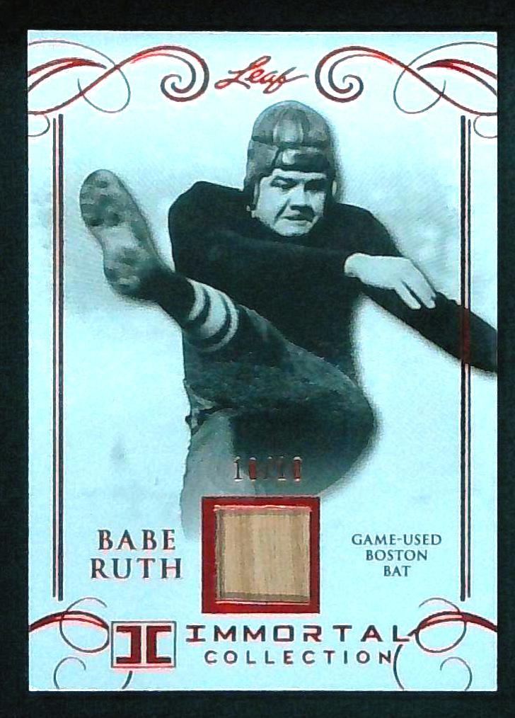 2017 Leaf Immortal Collection Babe Ruth Game Used Boston Bat /10