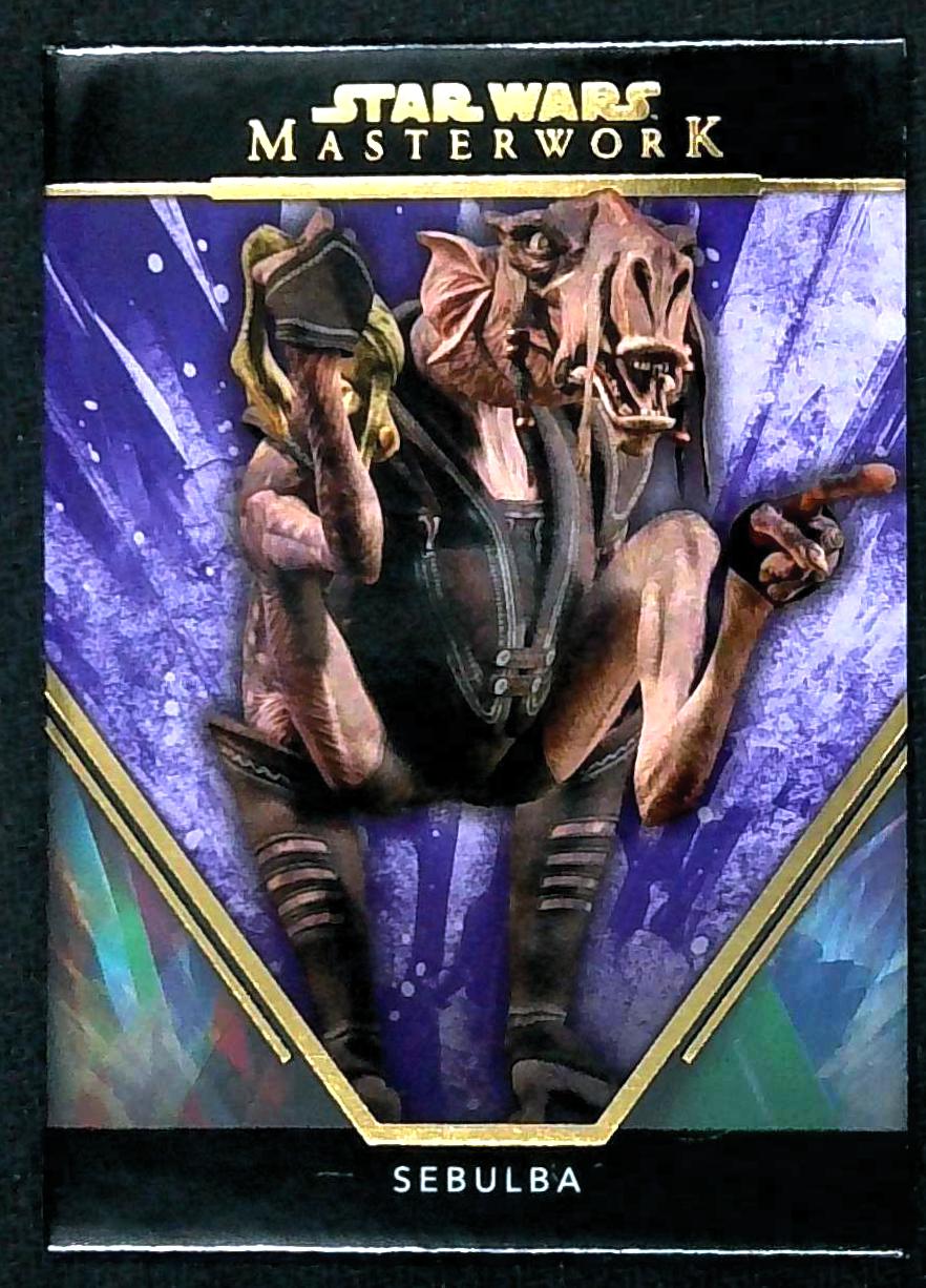 SEBULBA 2024 TOPPS STAR WARS MASTERWORK PURPLE /50