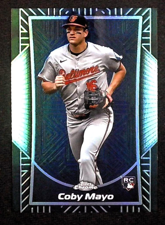 2025 Topps Chrome Coby Mayo RC Rookie Shadow Etch SSP