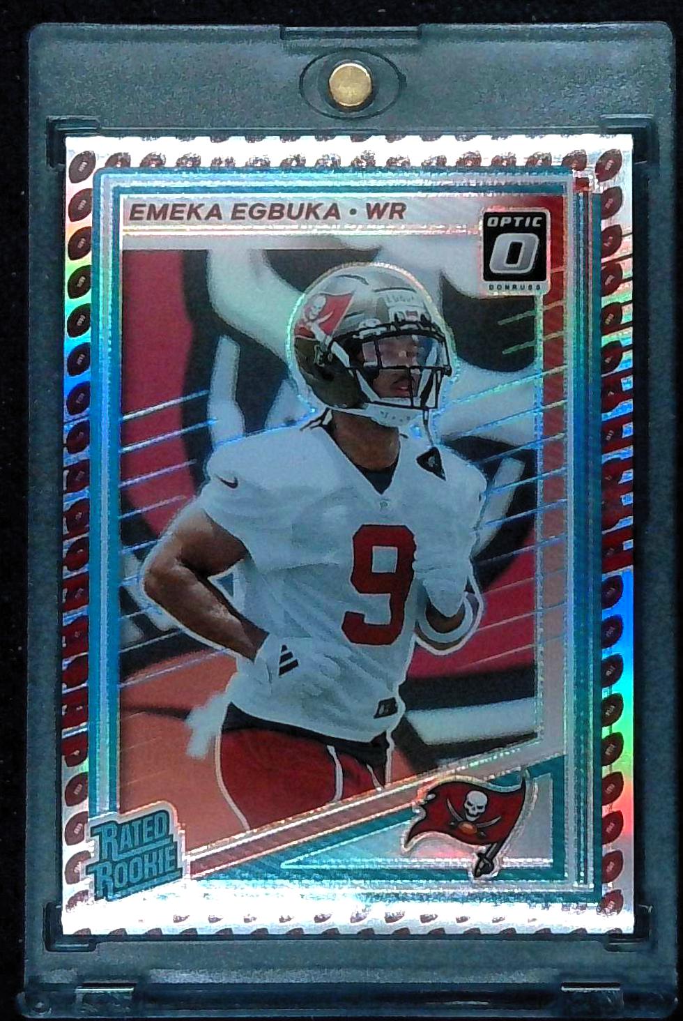 2025 Donruss Optic Emeka Egbuka Football Emoji Rated Rookie
