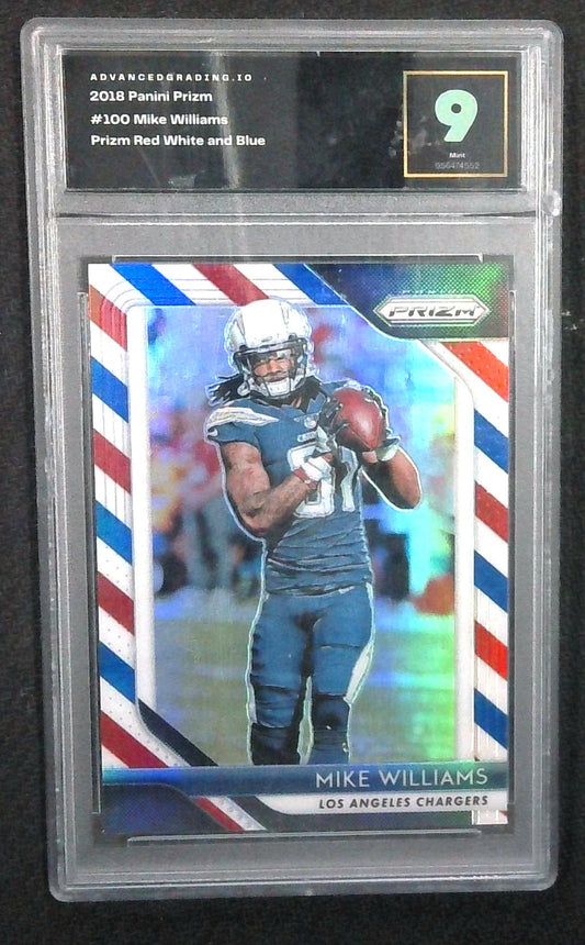 2018 Prizm Red White Blue Mike Williams