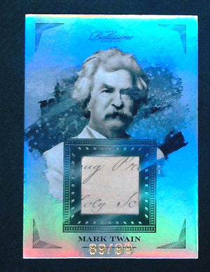 MARK TWAIN -2023 BELLISSIMO EDITION -Handwritten RELIC 89/99