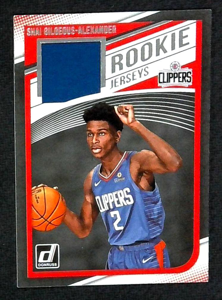 2018-19 Panini Donruss Rookie Jerseys Shai Gilgeous-Alexander #RJ-SGA RC