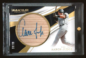 2017 Immaculate Collection Aaron Judge #IB-AJ Immaculate Bats Auto Rookie /99