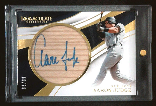 2017 Immaculate Collection Aaron Judge #IB-AJ Immaculate Bats Auto Rookie /99