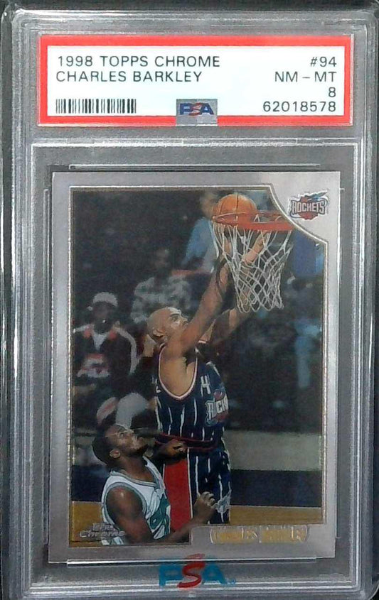 1998 Topps Chrome Charles Barkley #94 PSA 8