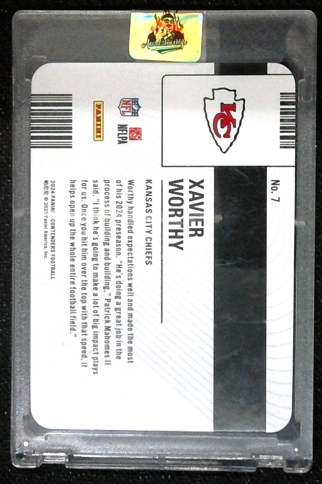 2024 Panini Contenders Xavier Worthy Permit to Dominate Rookie RC