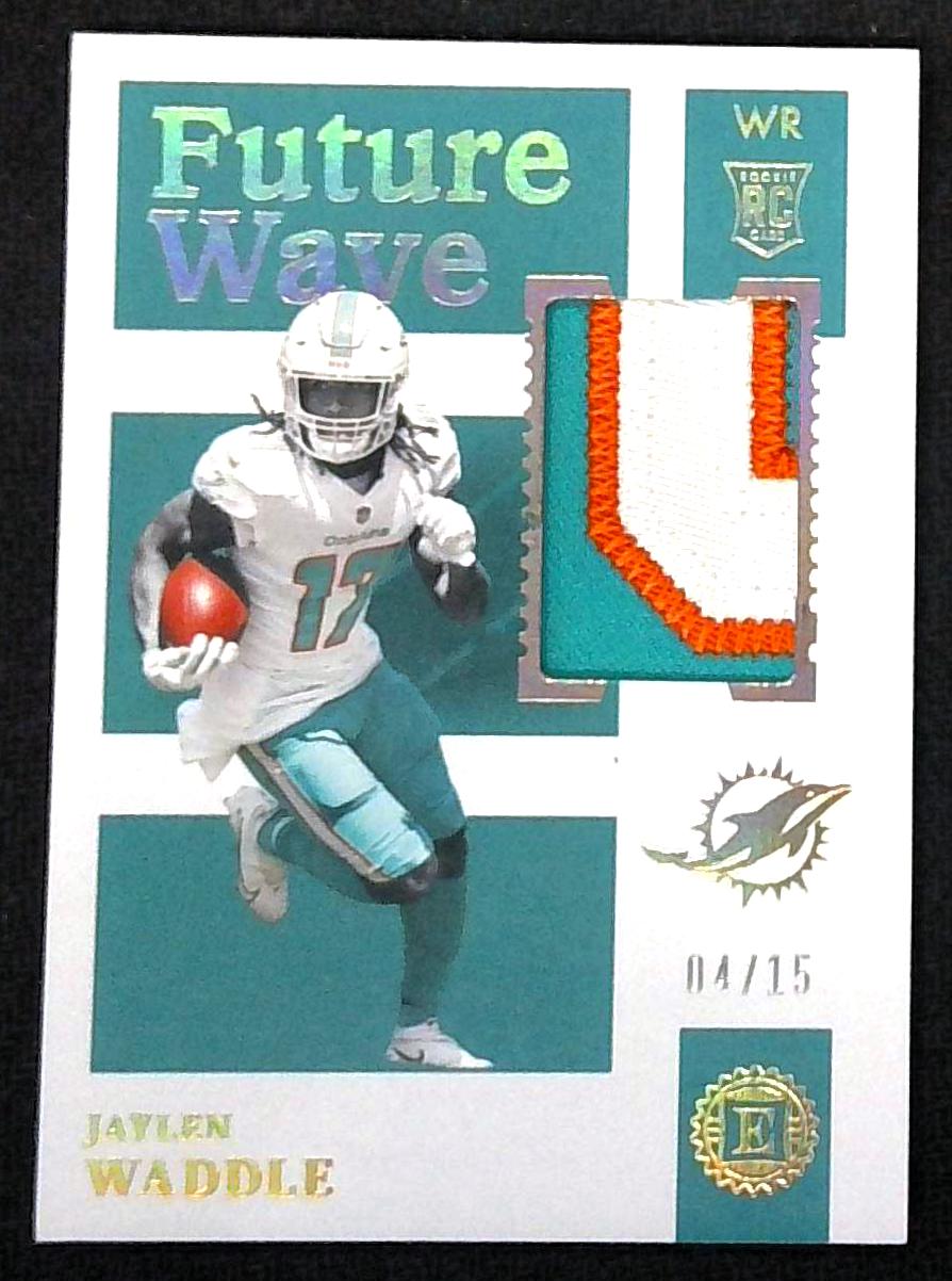 2021 Encased Future Wave Jaylen Waddle Rookie Patch Relic /15