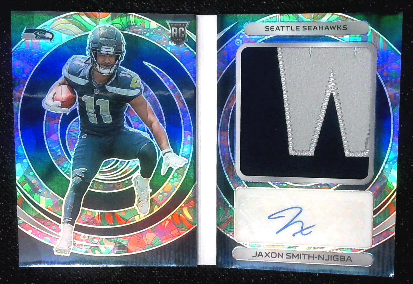 2023 Panini Spectra Jaxon Smith-Njigba RPA RC Auto Patch Rookie /5 Booklet