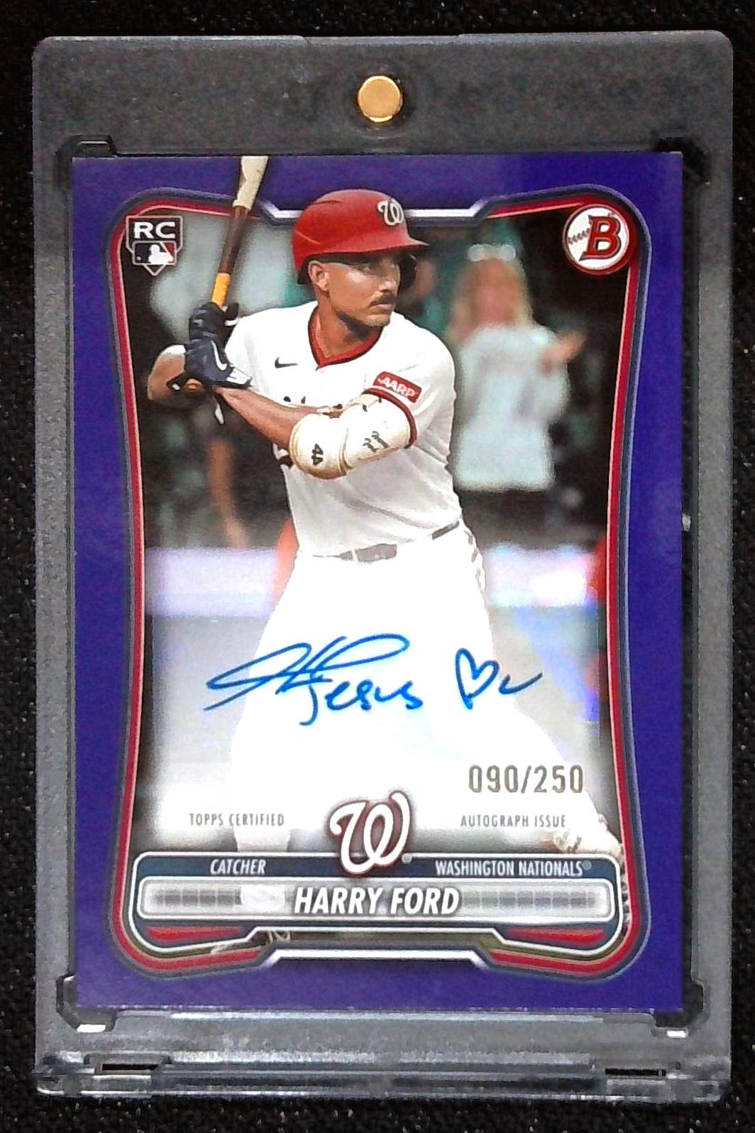 2026 Bowman Harry Ford Purple Rookie Auto /250