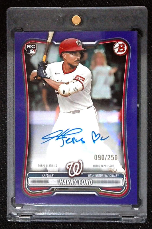 2026 Bowman Harry Ford Purple Rookie Auto /250