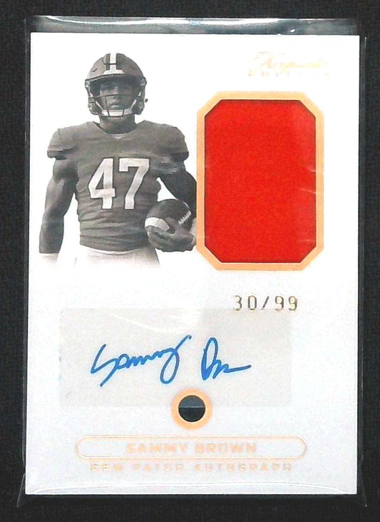 Sammy Brown 2024 Keepsake Sports Edition Gem PATCH RC JSY AUTO #'d /99 Clemson
