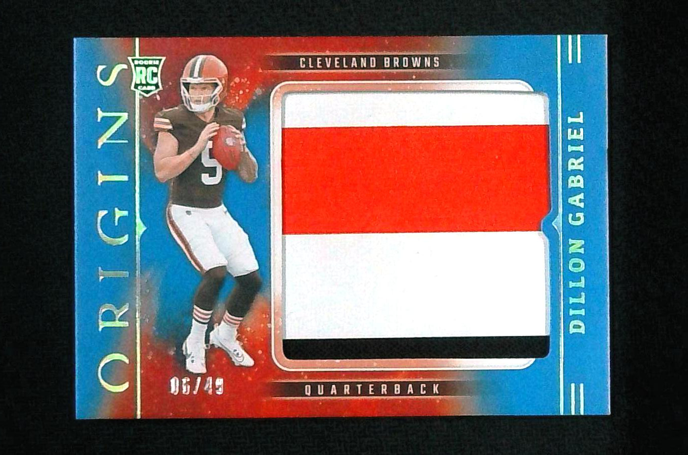 🔥 2025 Panini Origins Dillon Gabriel /49 3 Color Patch Browns Rookie 🔥