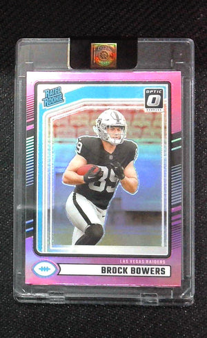2024 Donruss Optic Pink Holo Brock Bowers Rated Rookie