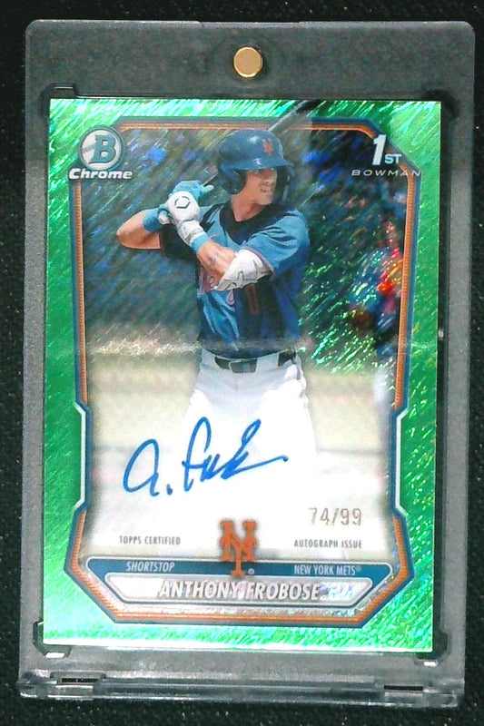 2026 Bowman Chrome Anthony Frobose 1st Bowman Auto Green Shimmer /99