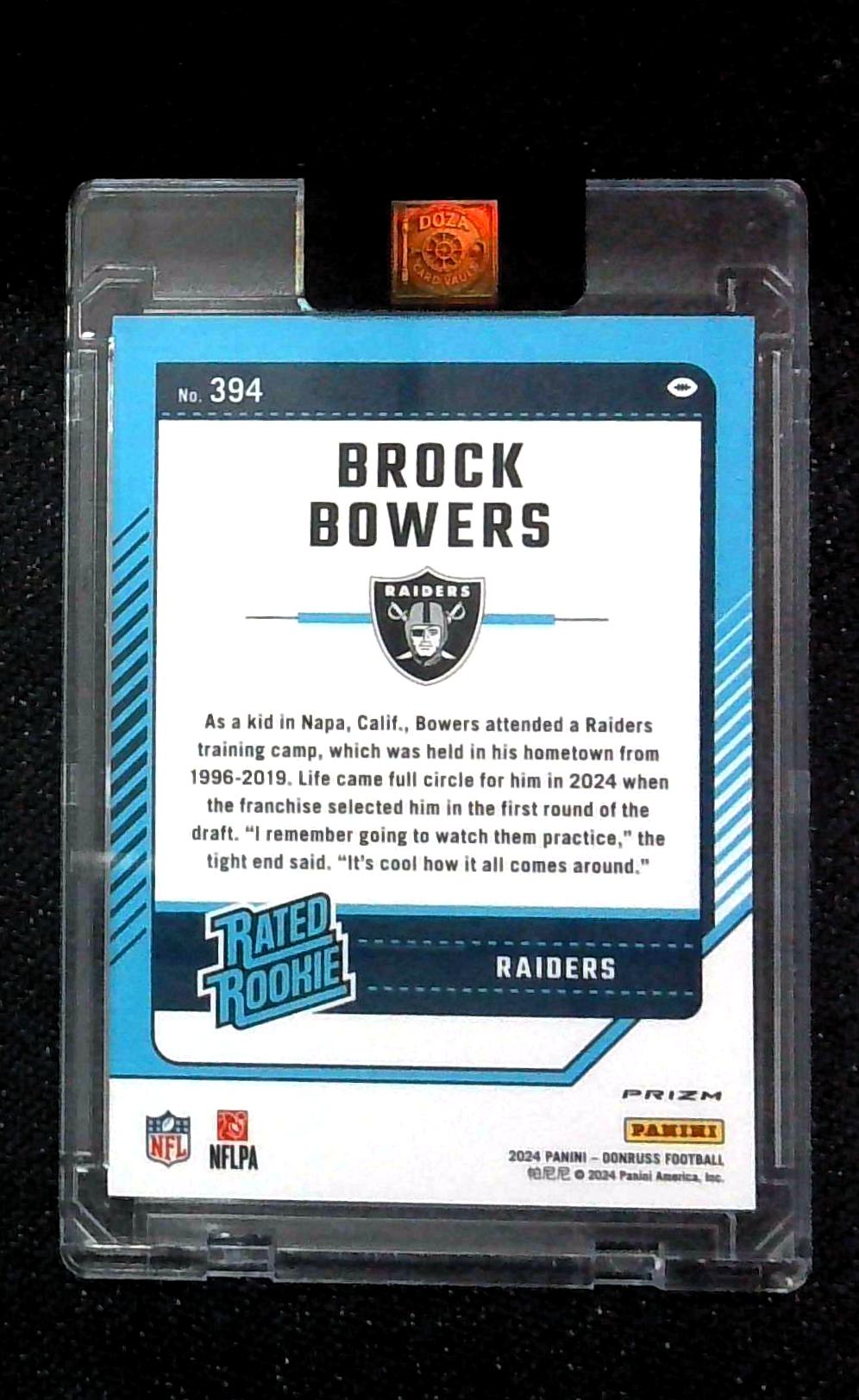 2024 Donruss Optic Pink Holo Brock Bowers Rated Rookie