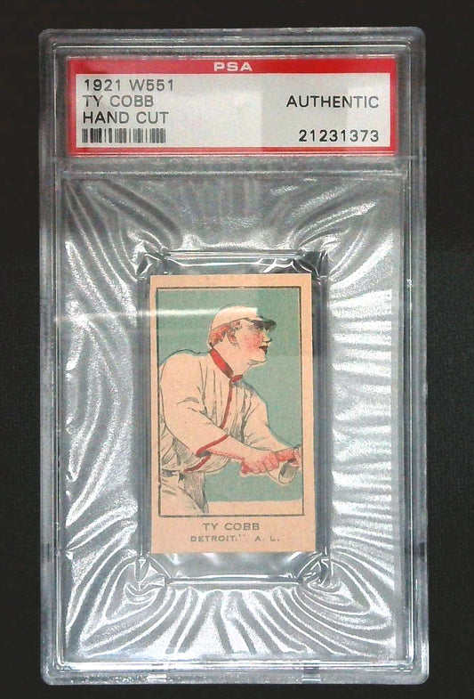 1921 W551 Ty Cobb Hand Cut PSA Authentic