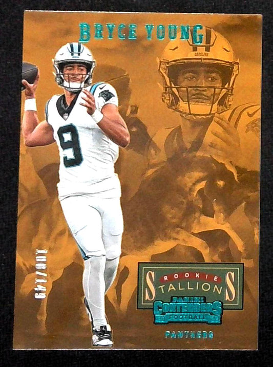 2023 Panini Contenders Rookie Stallions Bryce Young Teal /149