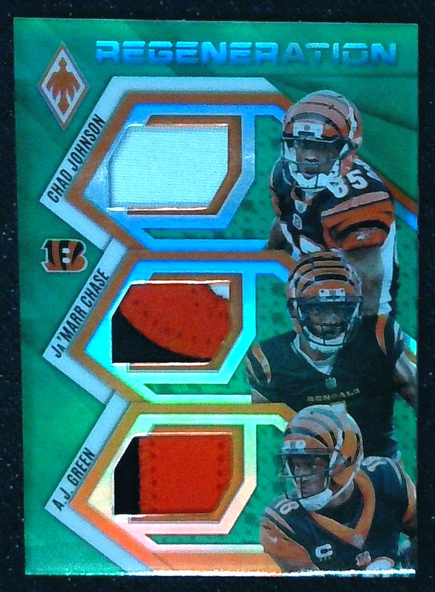 2025 Phoenix Regeneration AJ Green JaMarr Chase, Chad Johnson Patch Relic /99