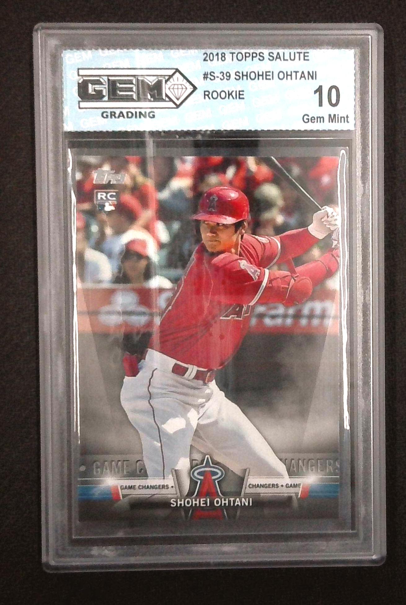 2018 Topps Update SHOHEI OHTANI RC Rookie Salute Game Changers #S-39 GEM 10
