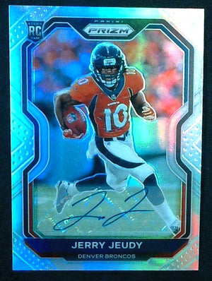 2020 Panini Prizm Silver Prizms Jerry Jeudy ROOKIE AUTO #314