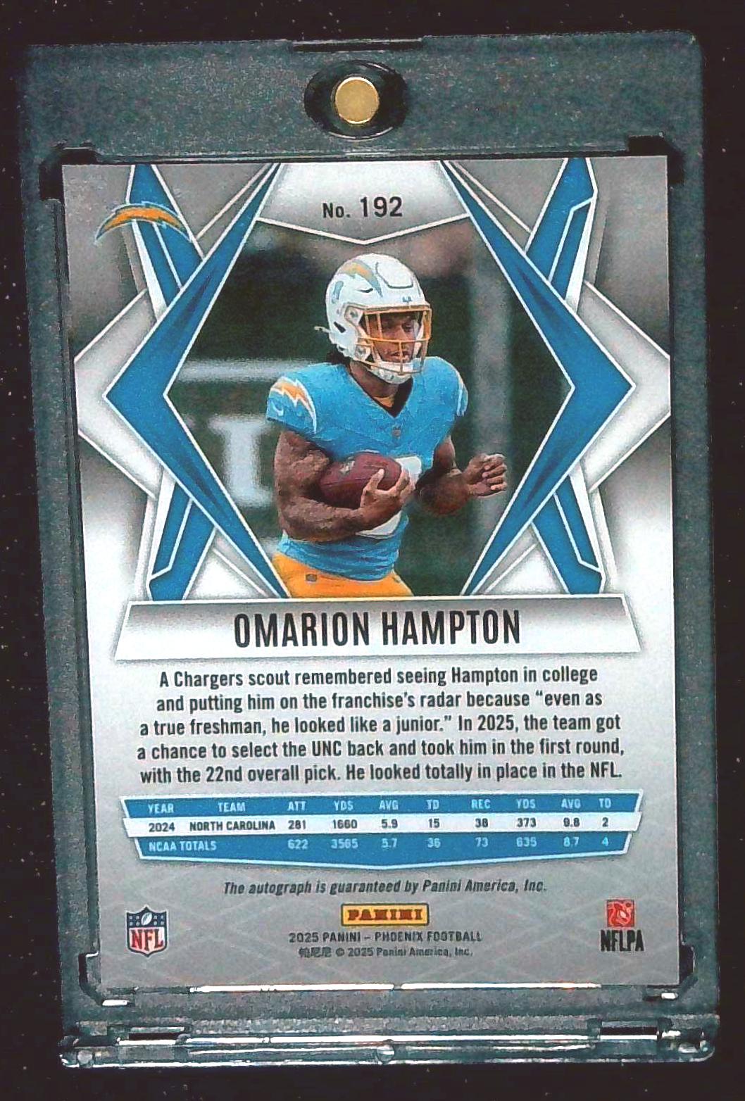 2025 Phoenix Rookie Laser Omarion Hampton Auto